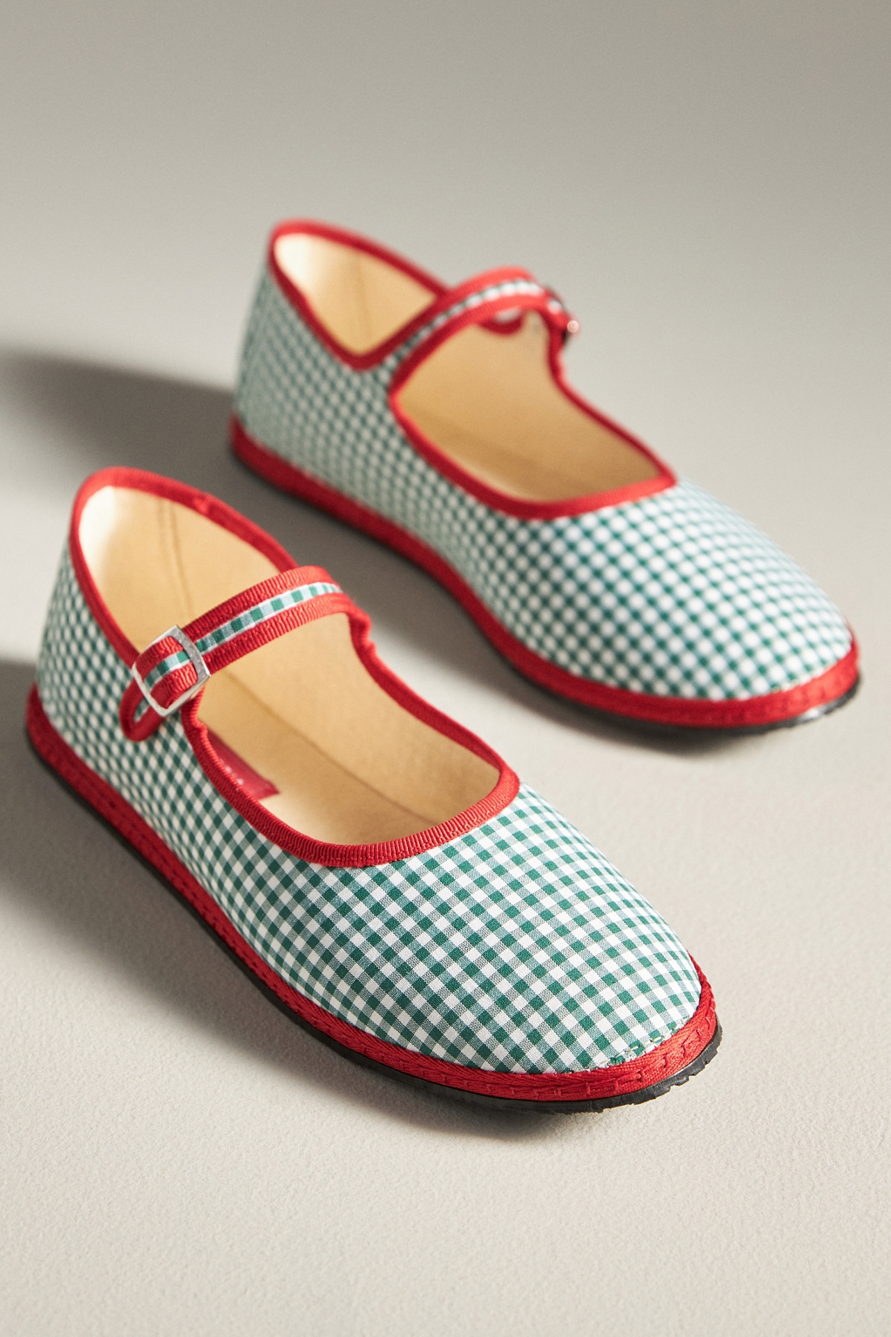 ViBi VENEZiA Plaid Mary Jane Flats
