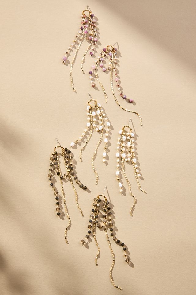 Anthropologie Beaded Sparkler Drop ピアス Anthropologie Beaded Sparkler Drop ピアス (Anthropologie