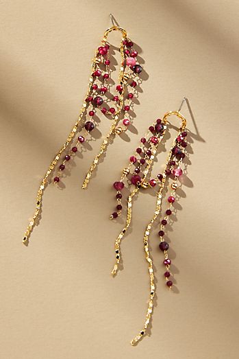 Aserti Earrings Gold in Crystal Aserti Earrings Gold in Crystal