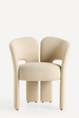 Anthropologie Celeste Linen Dining Chair
