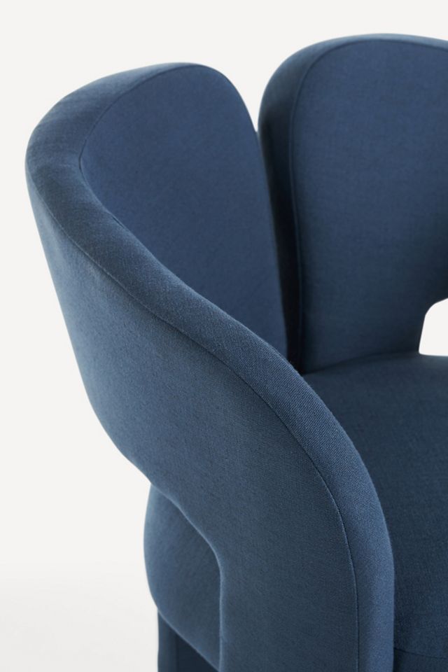 Celeste Linen Dining Chair #4