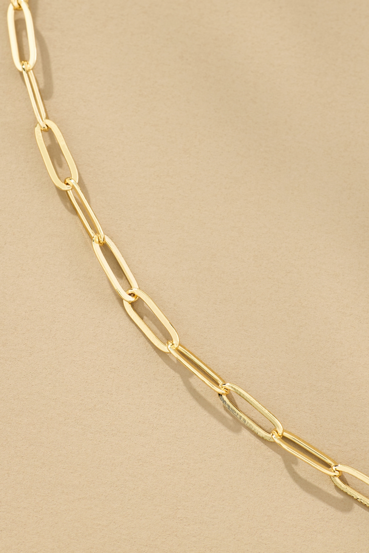 Dainty Paperclip Charm Necklace