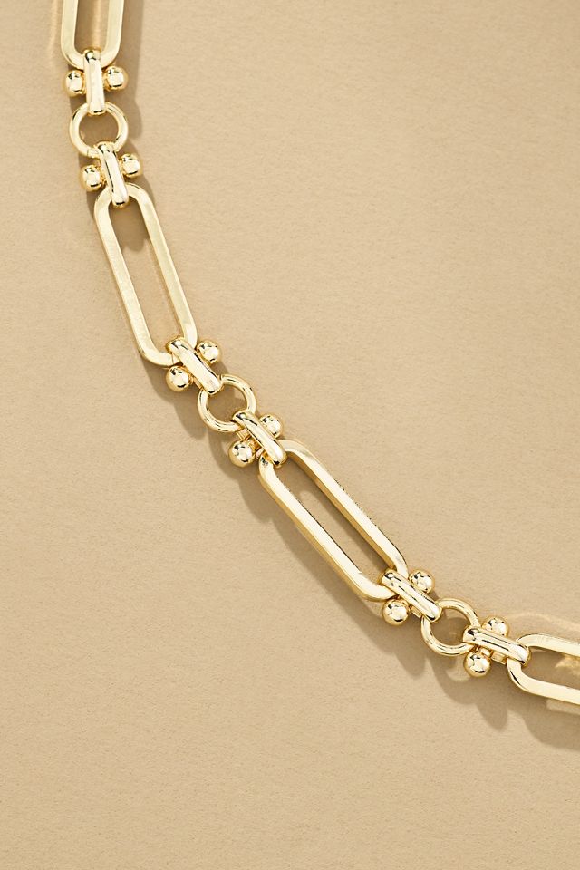 Large Paperclip Charm Necklace #1