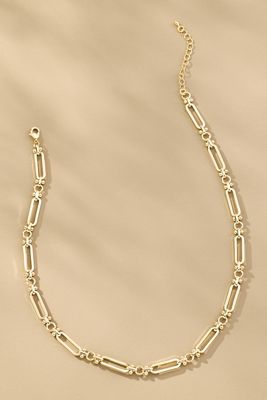 Large Paperclip Charm Necklace