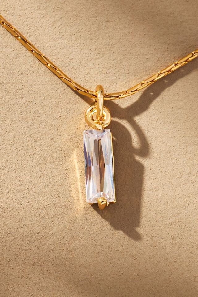 Boxbar Crystal Rectangle Charm #1
