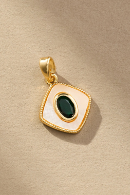 Boxbar Rhombus Gem Jewelry Charm In Gold