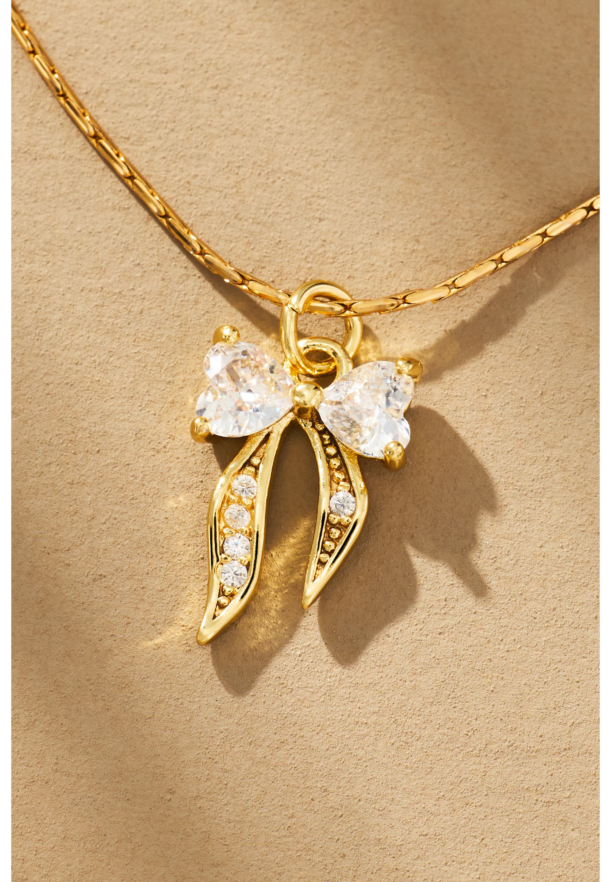 Crystal Heart Ribbon Bow Charm — Image 4