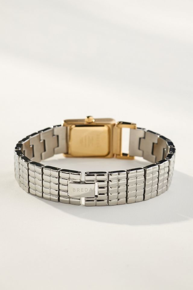BREDA Revel Square Face Mixed Metal Watch #1
