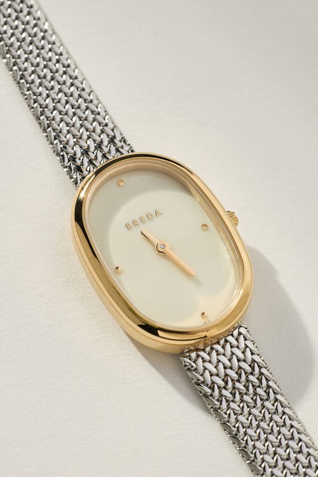 BREDA Jane Oval Tethered Metal Watch #2