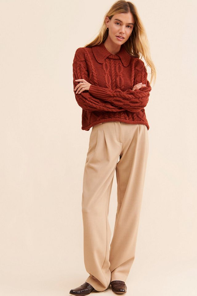 En Saison Bourieux Collared Pullover #3