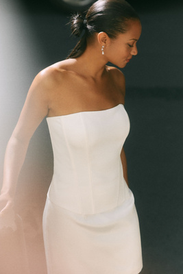 The Vienna Strapless Structured Corset Top by Mare Mare product page