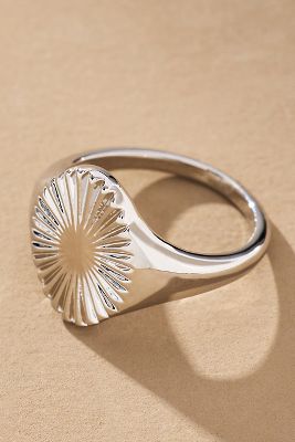 Sunburst Signet Ring