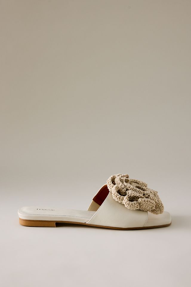 Sandales à enfiler Maeve avec fleurs au crochet #1