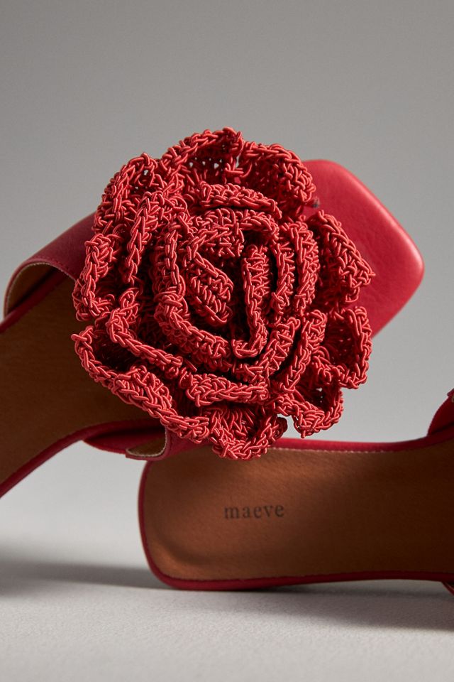 Maeve Crochet Flower Slide Sandals #3