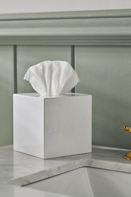 Lacquered Scallop Tissue Box
