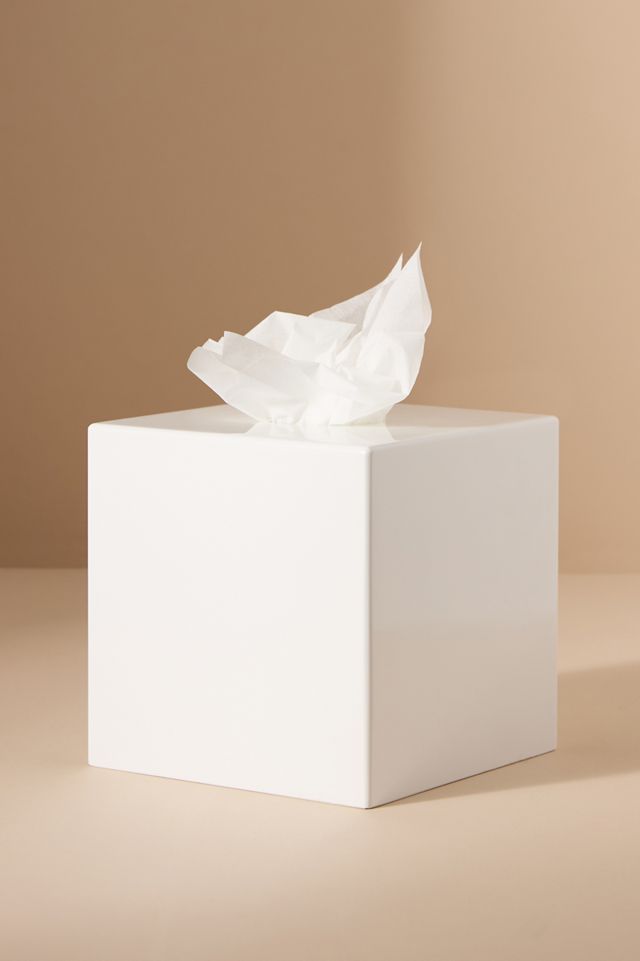 Addison Ross Lacquered Scallop Tissue Box #1
