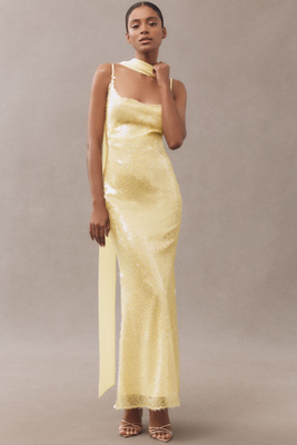 Mare Mare Kassidy Cowl-Neck Sequin Maxi Dress