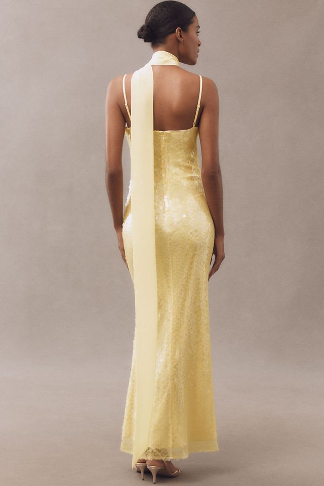 Mare Mare Kassidy Cowl-Neck Sequin Maxi Dress #1