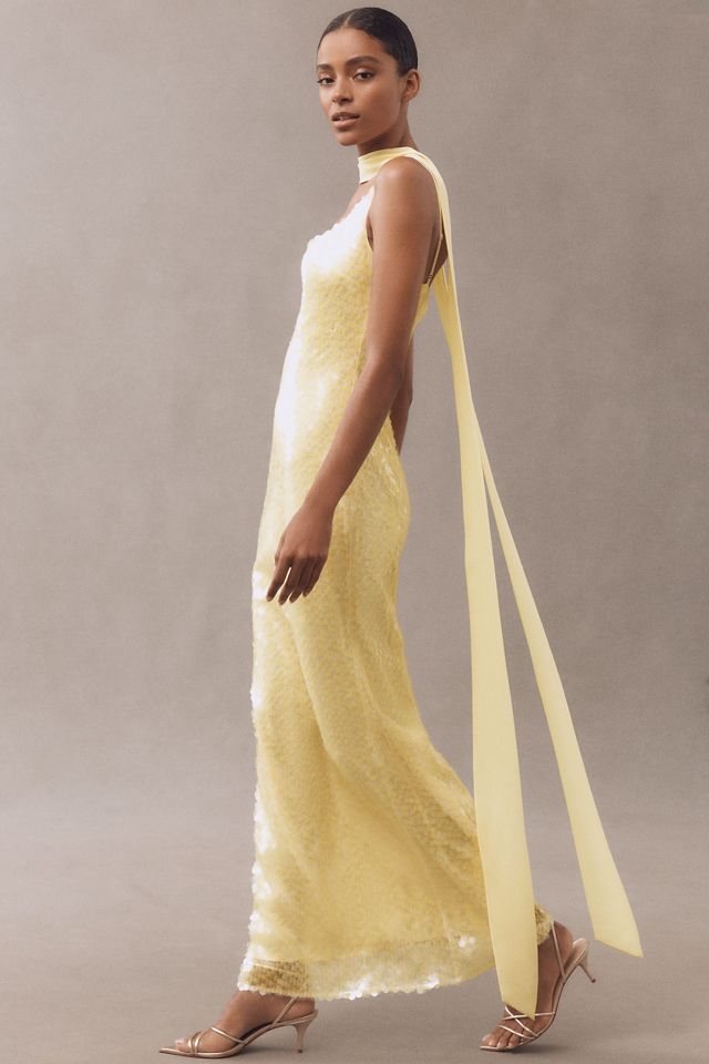 Mare Mare Kassidy Cowl-Neck Sequin Maxi Dress #3