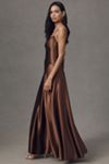 emmy satin dress anthropologie Anthropologie Green Emmy Satin Dress by Anthropologie