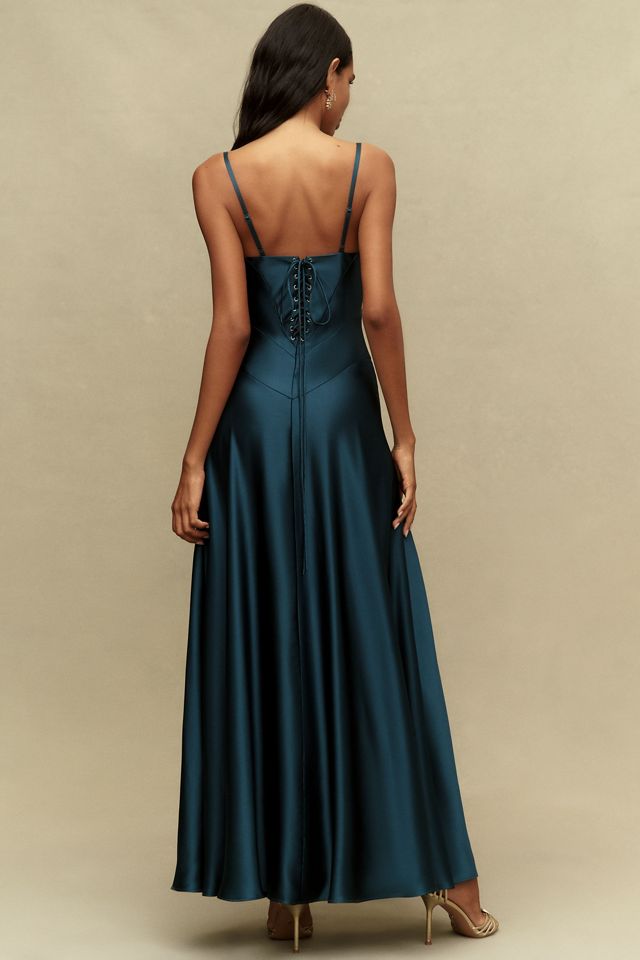 Mare Mare Emmy Satin Corset Maxi Dress | Anthropologie