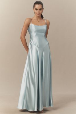 Mare Mare Emmy Satin Corset Maxi Dress