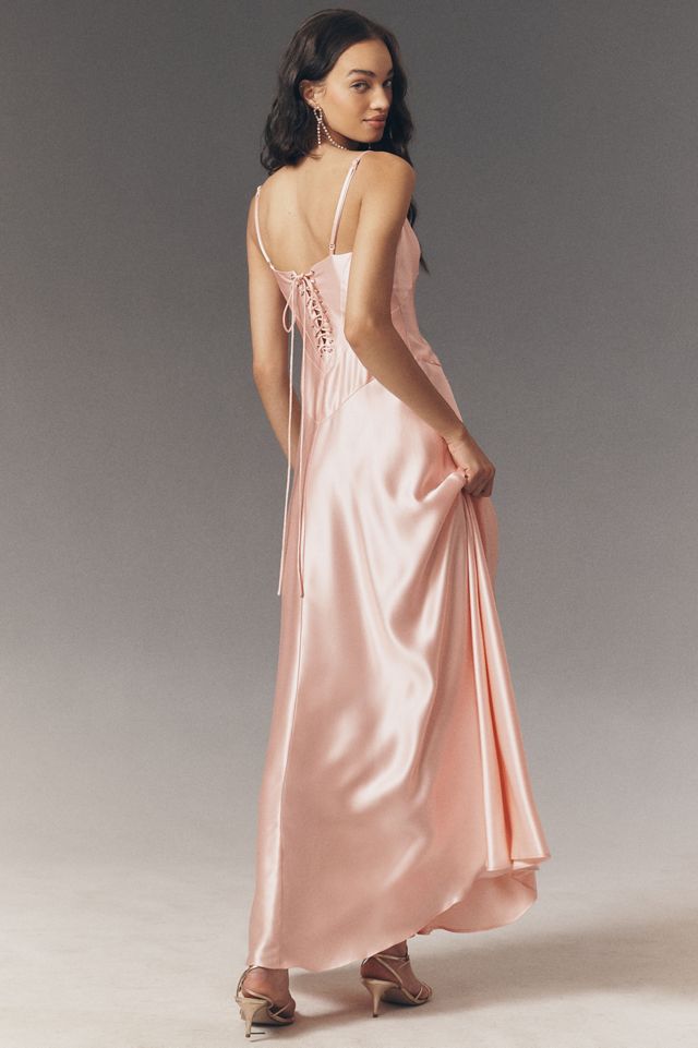 Mare Mare Emmy Satin Corset Maxi Dress #1