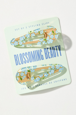 Blossoming Beauty Crease-Free Hair Clips, Set of 2  display picture 3