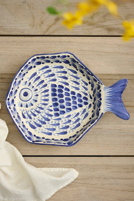 Fish Terracotta Serving Dish | AnthroHome