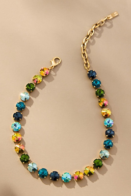 Tova Sofia Crystal Necklace In Blue