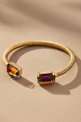 TOVA CHARLOTTE RECTANGLE CRYSTAL CUFF BRACELET 