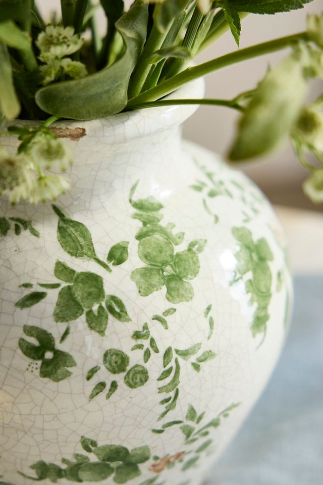 Green Chinoiserie Vase, Small #1