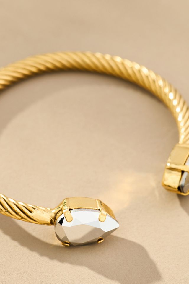 Tova Charlotte Pear Crystal Cuff Bracelet #1
