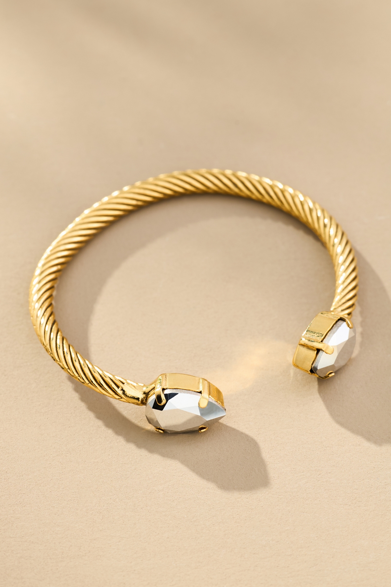 Tova Charlotte Pear Crystal Cuff Bracelet