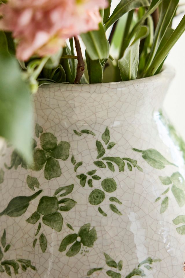 Green Chinoiserie Vase, Large #1