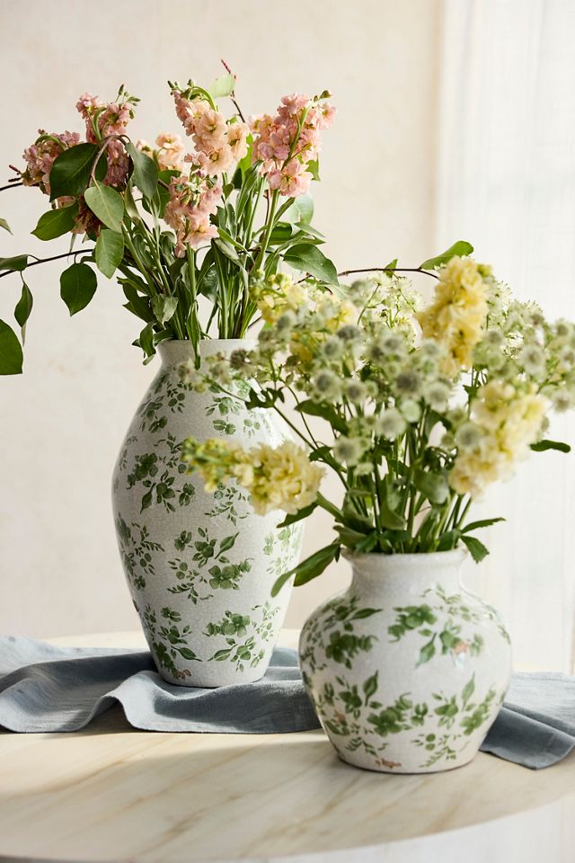 Green Chinoiserie Vase, Large #2