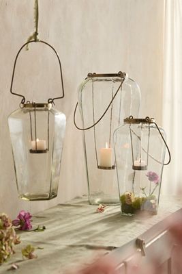 Faceted Glass Lantern