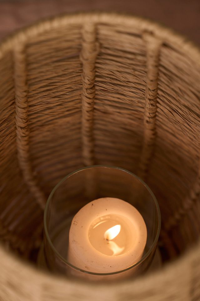 Rope Wrapped Candle Holder #2