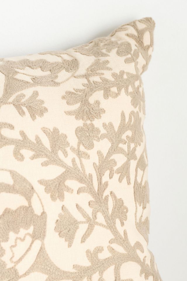 Hand-Embroidered Emilie Suzani Pillow #3