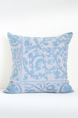 Hand-Embroidered Emilie Suzani Pillow