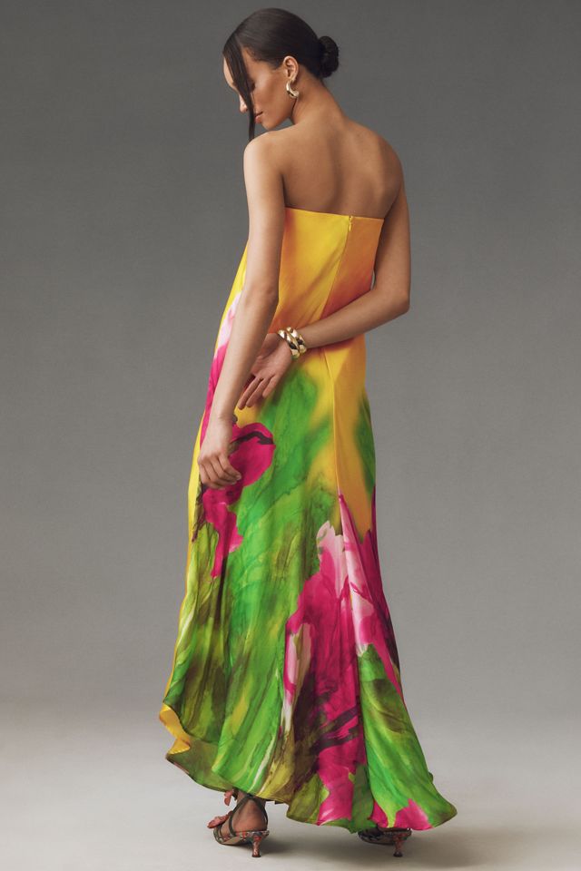 Sisters. Peony Strapless Maxi Dress #1