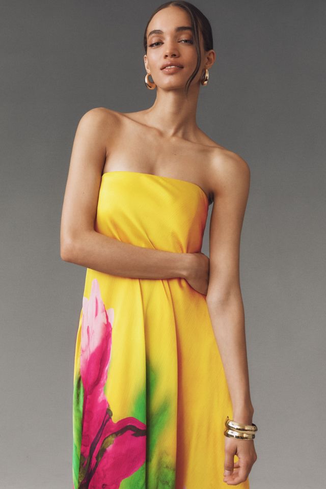 Sisters. Peony Strapless Maxi Dress #2