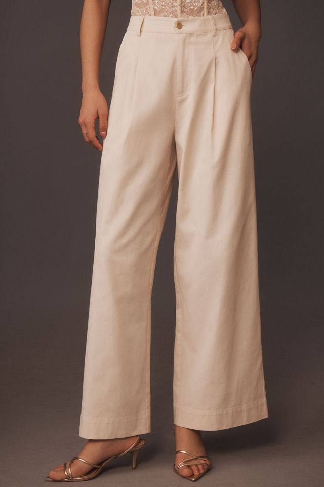 Cami NYC Jetta High-Rise Pleated Wide-Leg Trouser Pants #1