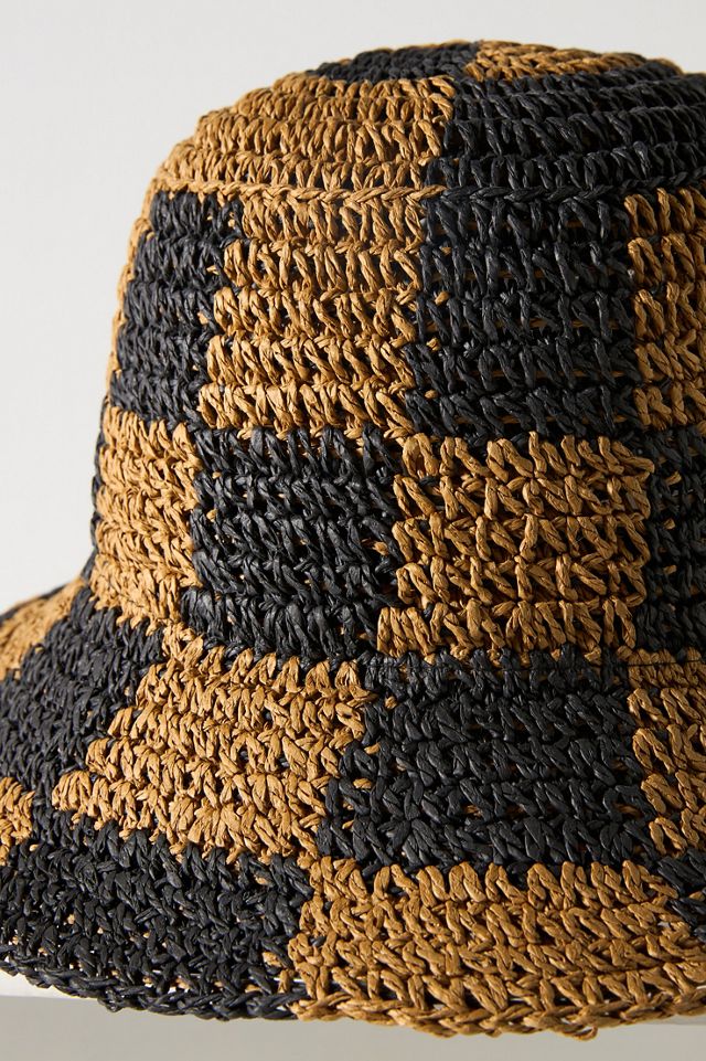 Sombrero Cubo de Paja a Cuadros Wyeth #2