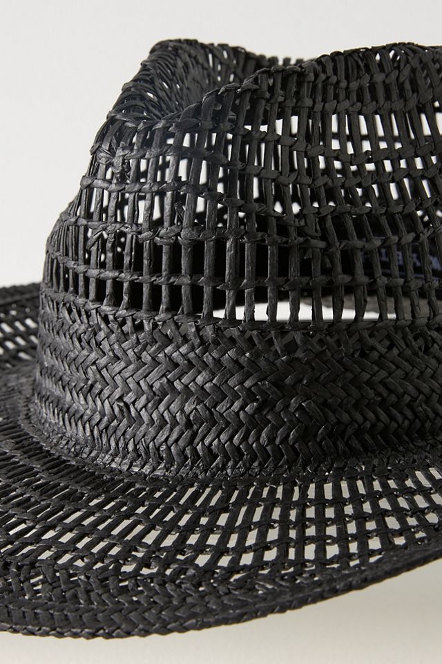 Wyeth Geo Open-Weave Straw Rancher | Anthropologie display picture 1