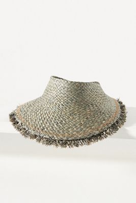 Wyeth Fringed Straw Visor