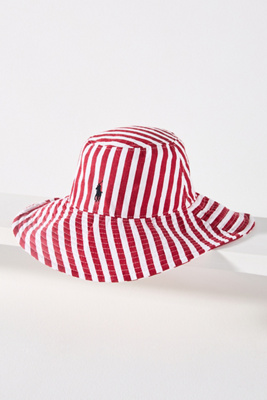 RALPH LAUREN STRIPED BUCKET HAT 