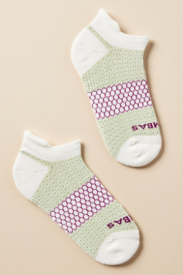 Shop Bombas Square Pattern Ankle Socks In Green