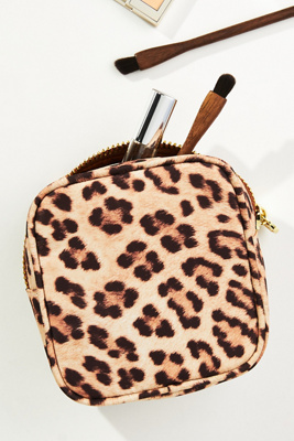 Shop Stoney Clover Lane Leopard Mini Pouch In Brown