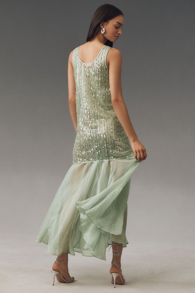 Endless Rose Sequin Chiffon Maxi Dress #1